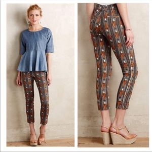 Like New Anthro Cartonnier Fish Crop Pants